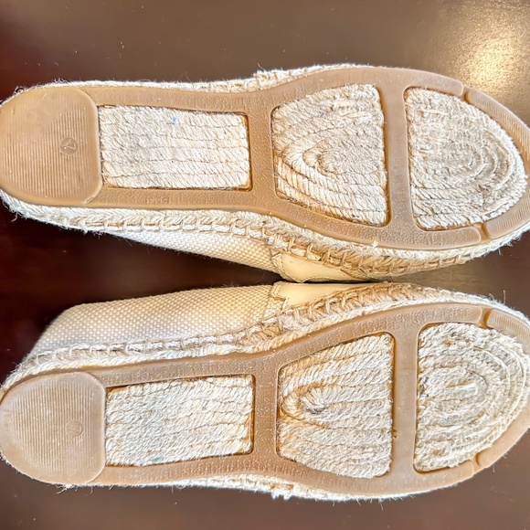 Tory Burch Canvas & Jute Espadrilles - Cream, Neutral - sz 7 - Lightly Worn - Picture 9 of 9